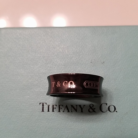 Tiffany & Co. Jewelry - AUTHENTIC Tiffany & Co Women's 1837 Titanium Ring